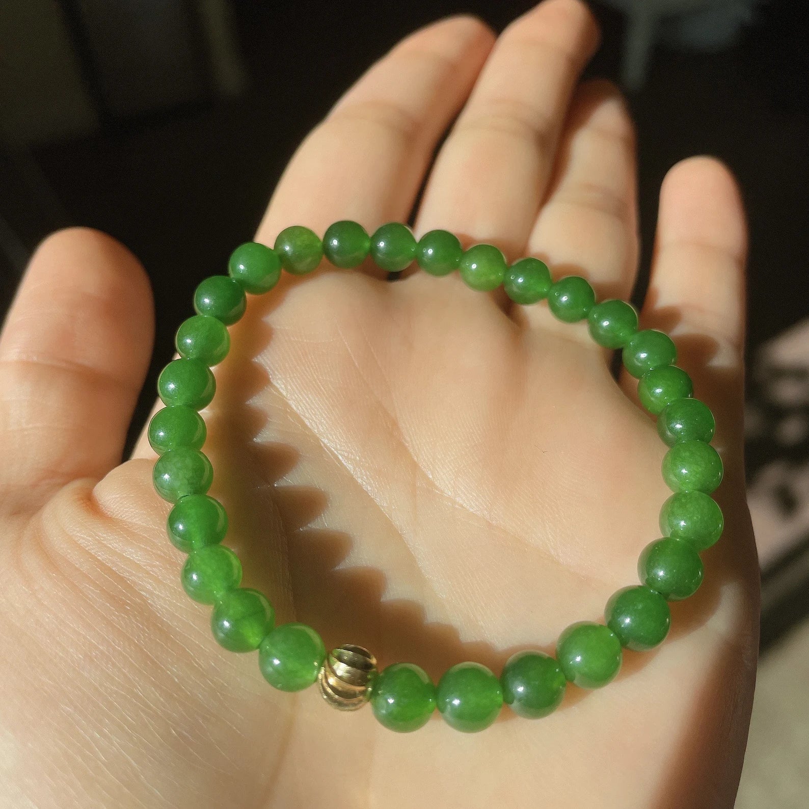 Emerald Green Jade Bracelet