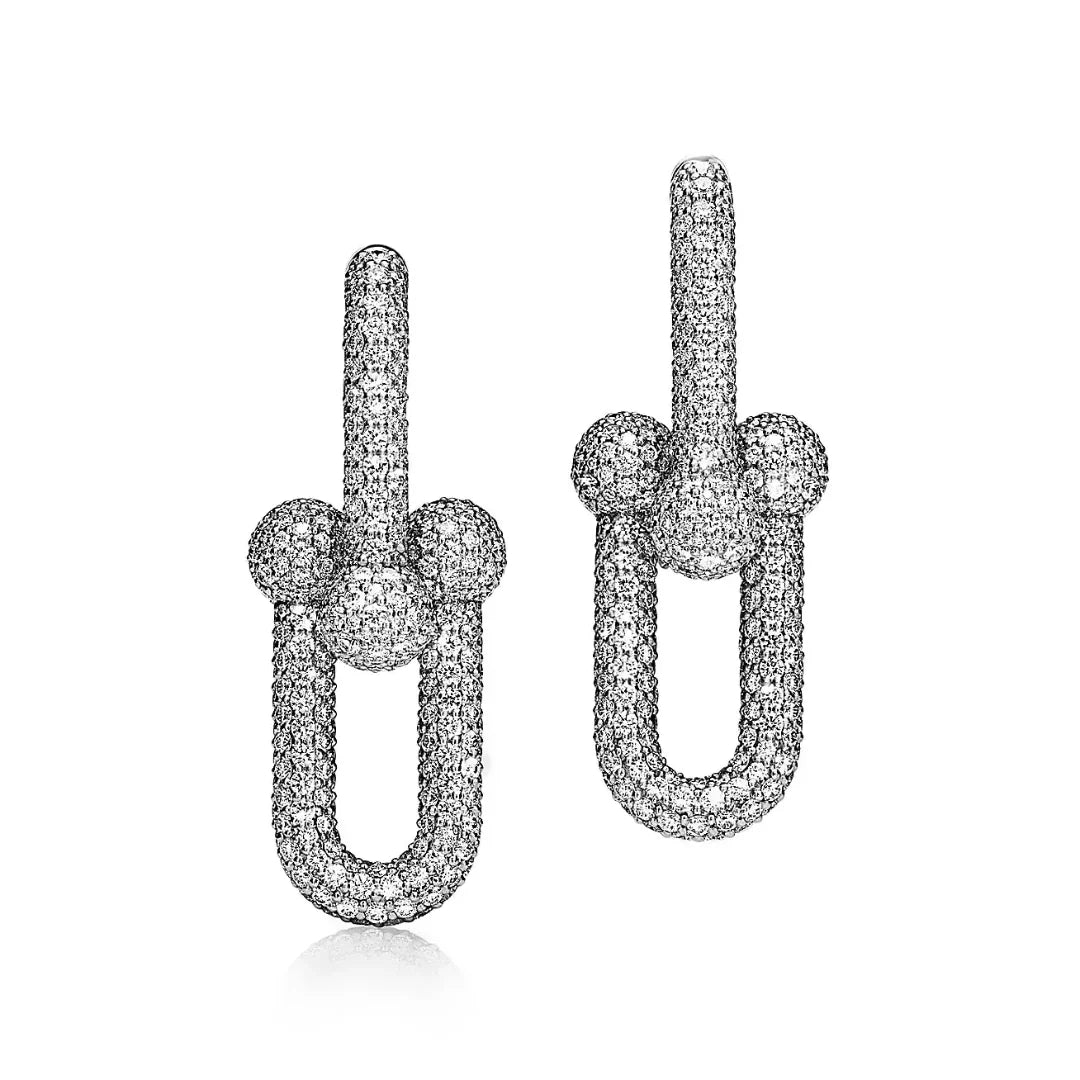HardWear Large Link Earrings full Diamonds
