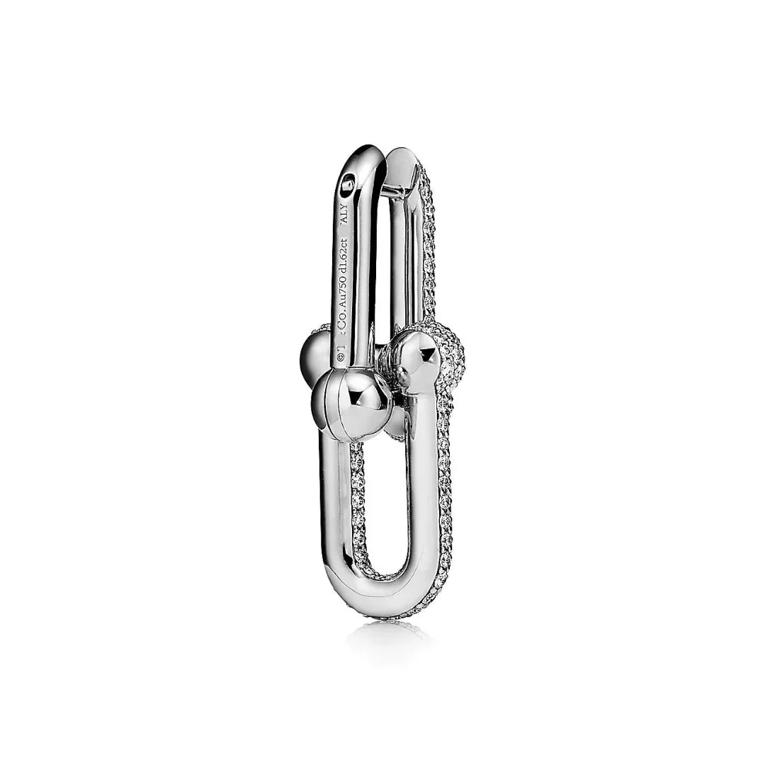 HardWear Large Link Earrings full Diamonds