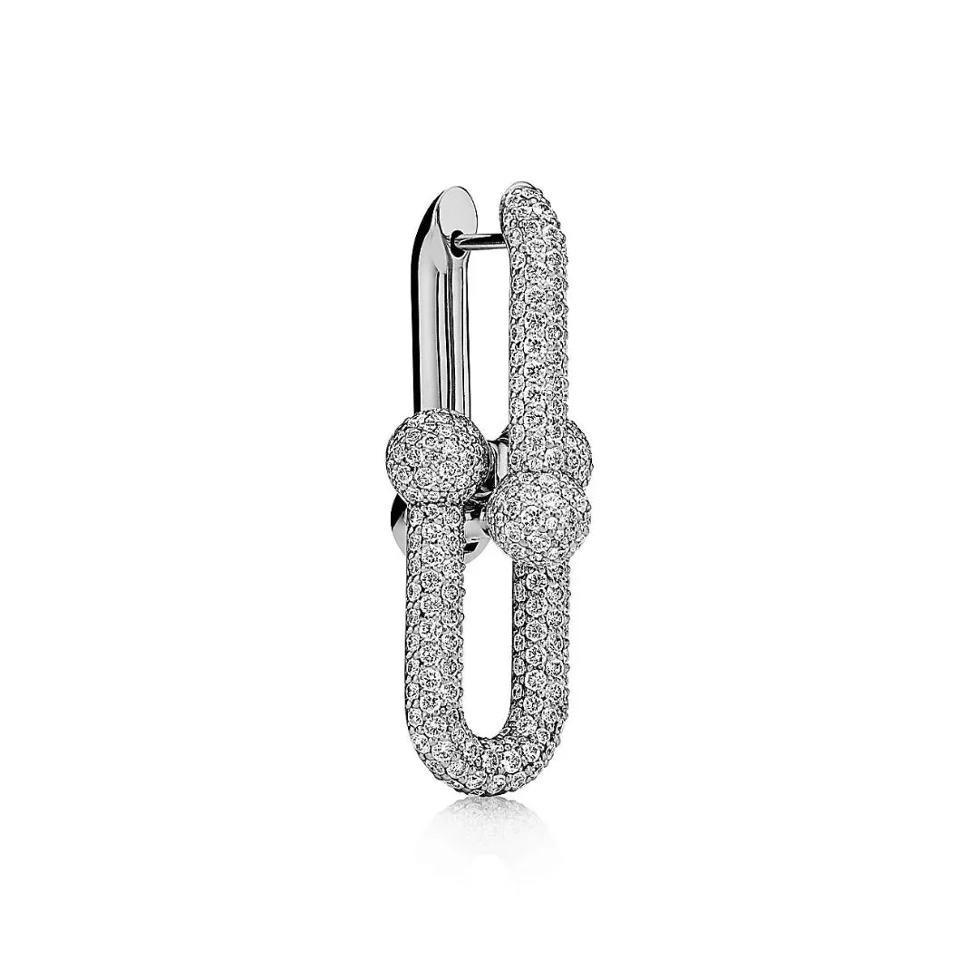 HardWear Large Link Earrings full Diamonds