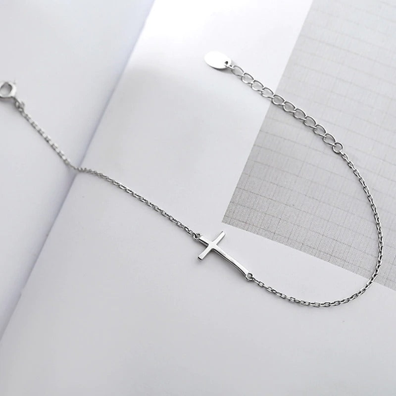 Chain Cross Charm Bracelet