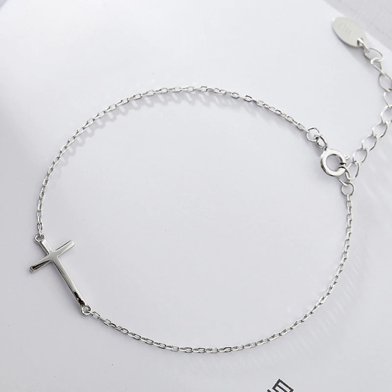 Chain Cross Charm Bracelet