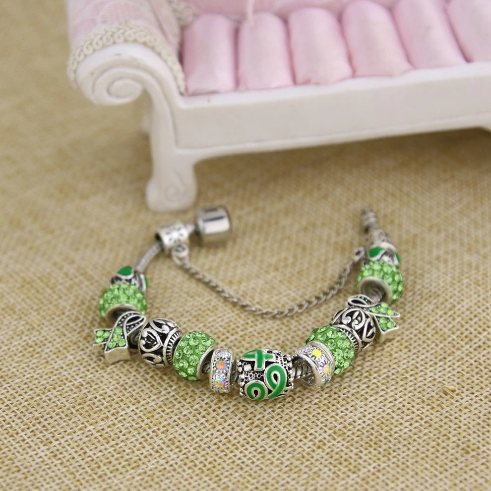 Filigree Crystal Pav'e Awareness Bracelet