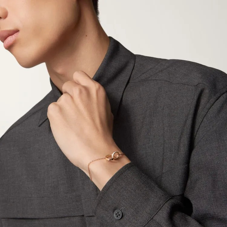 Love Bracelet Delicate Diamond Accent