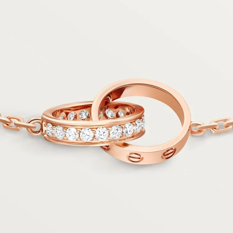 Love Bracelet Delicate Diamond Accent