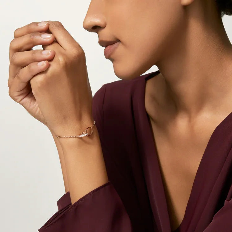 Love Bracelet Delicate Diamond Accent
