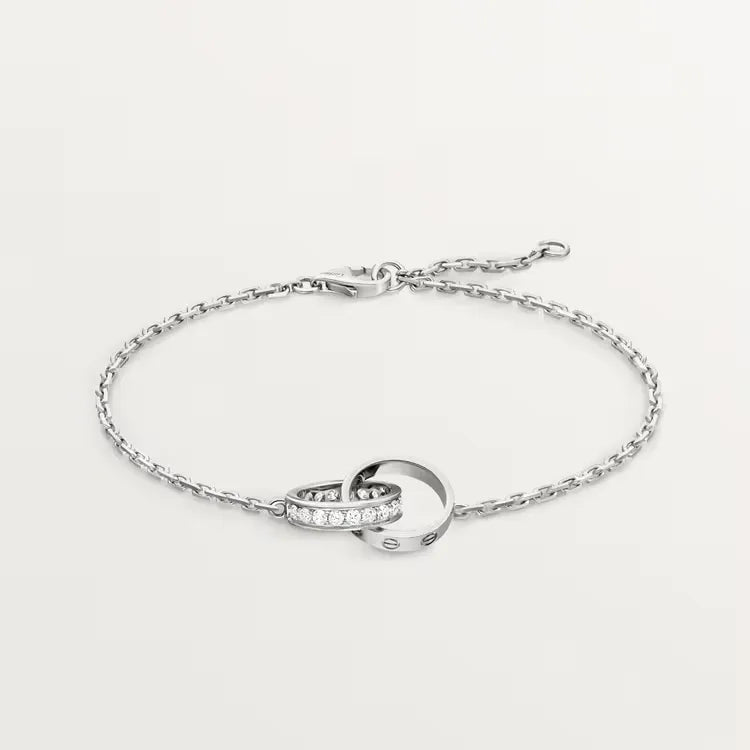 Love Bracelet White Gold Style Modern Romance
