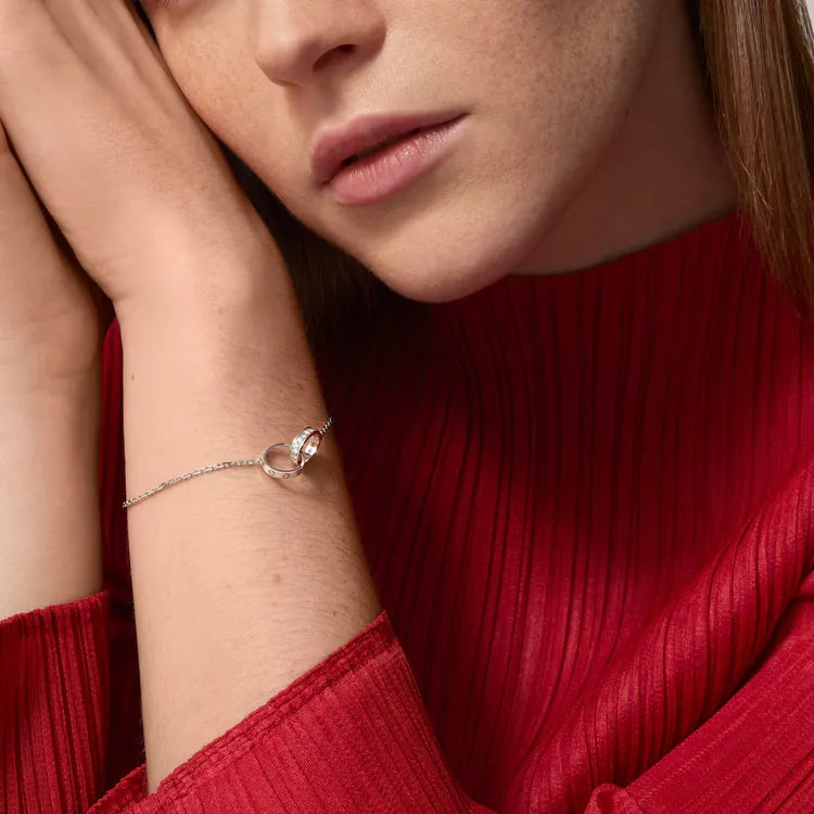 Love Bracelet White Gold Style Modern Romance