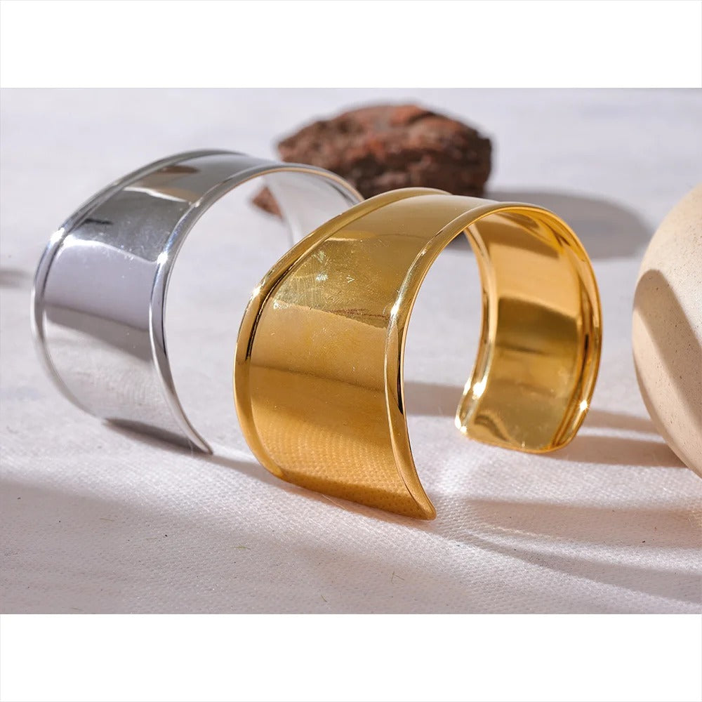 Wide Cuff Open Bracelet