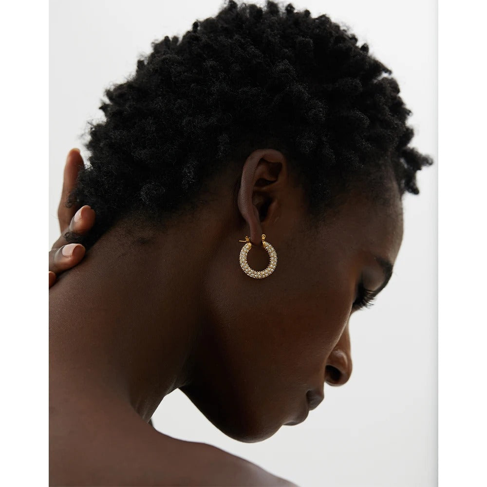 Huggie Diamond Earrings