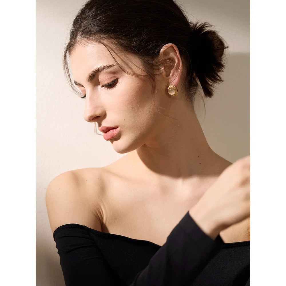C Shape Geometric Earrings