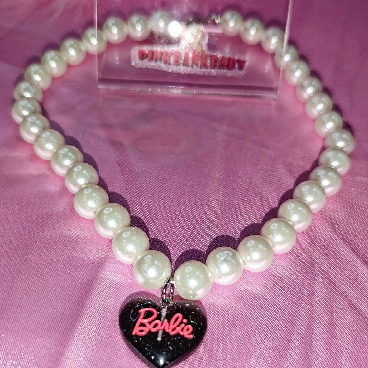 Barbie Pendant Pearl Necklace
