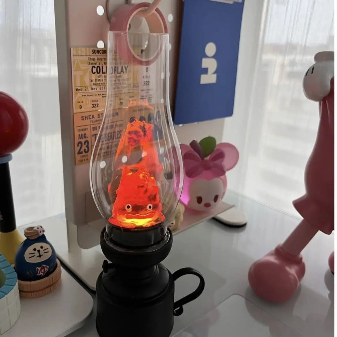 Hal's Castle Small Flame  KeRosene Candlestick Night Light, Luminescent Atmosphere Decoration