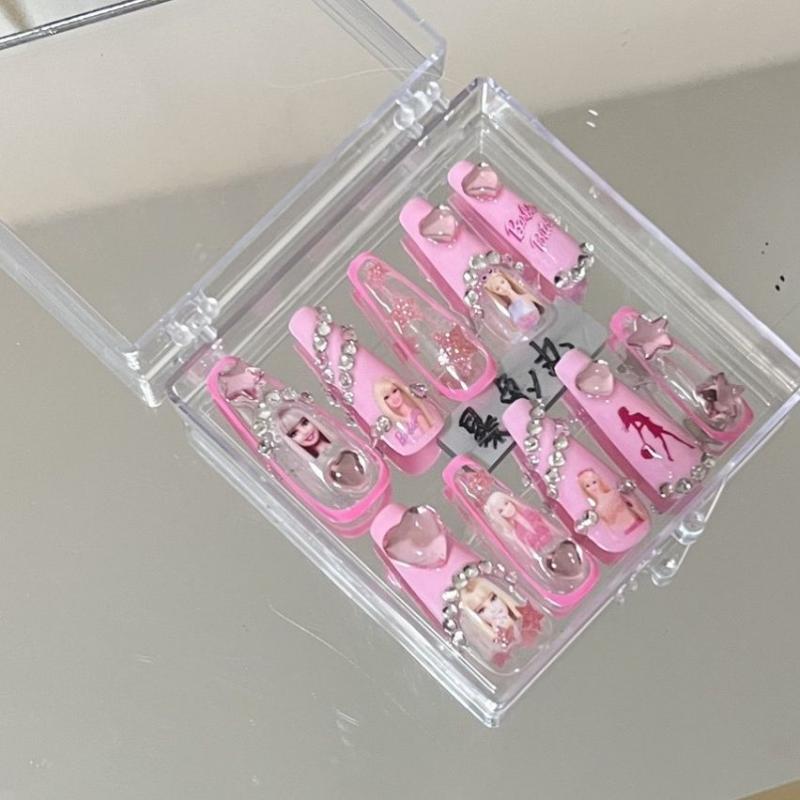 Kawaii Barbie Handmade Nails Patch Stickers