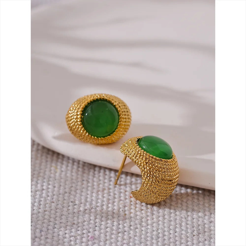 C Shape Geometric Earrings