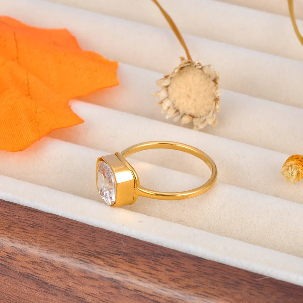 Square Diamond Ring
