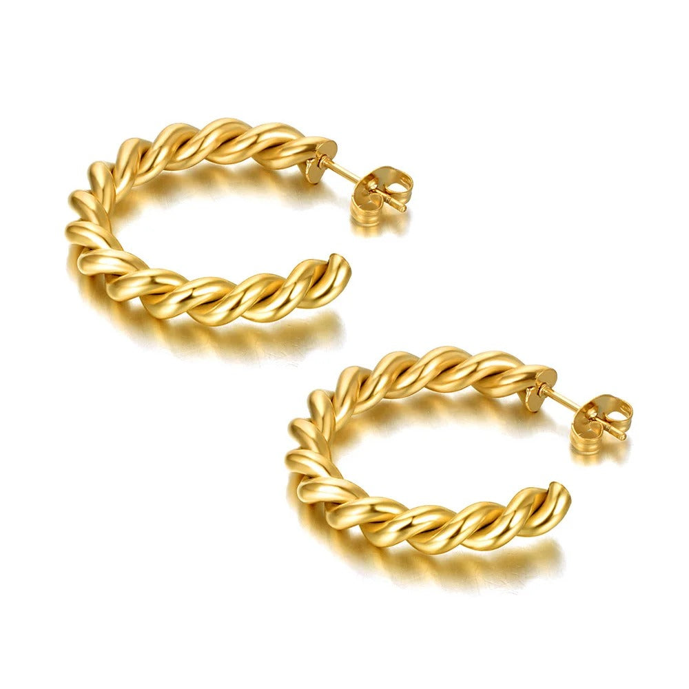 14K Gold Plated Gold Earrings