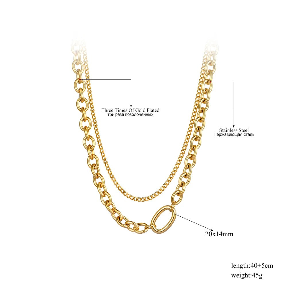 Double Layer Pendant Necklace