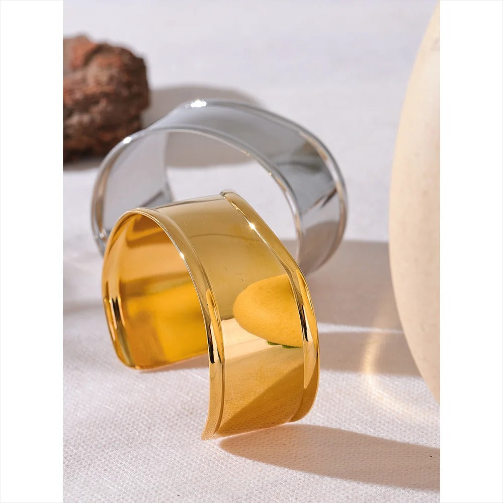 Wide Cuff Open Bracelet