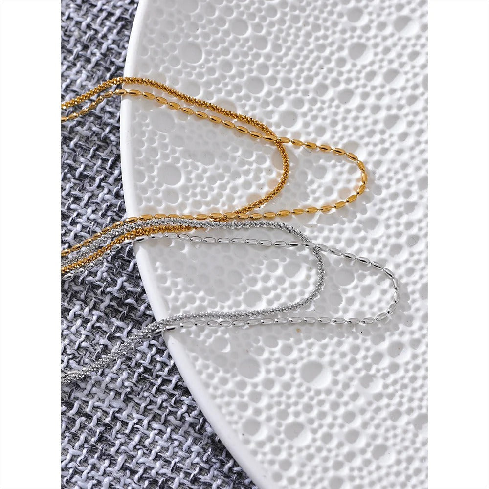 Chic Beads Chain Double Necklace