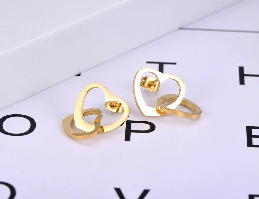 Double Heart Earrings