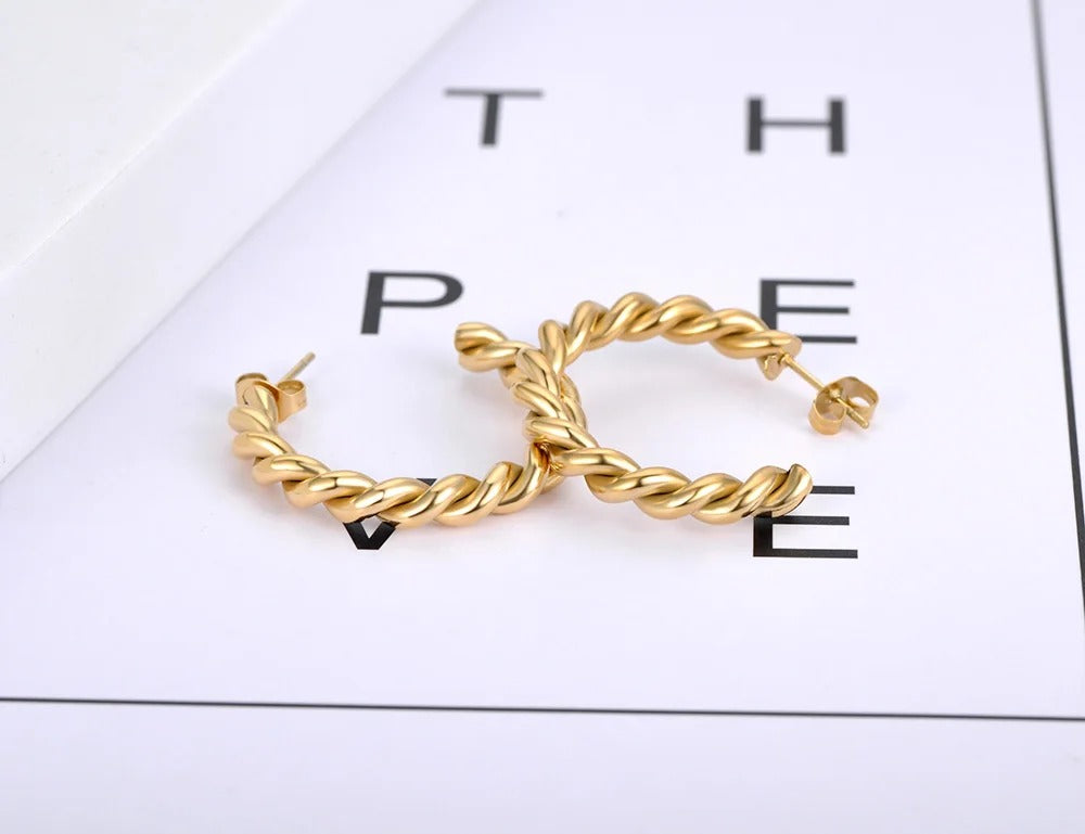 14K Gold Plated Gold Earrings