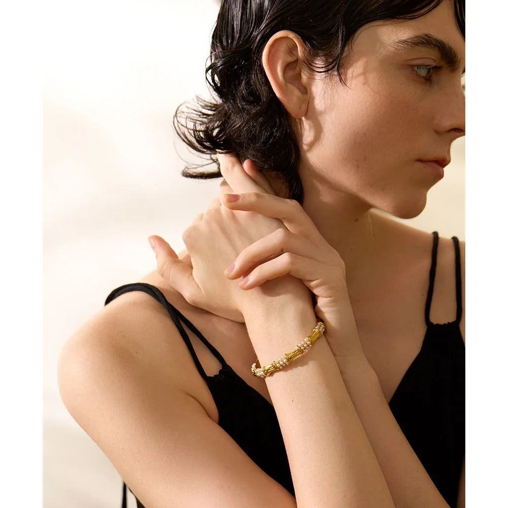Pearls Cuff Bracelet