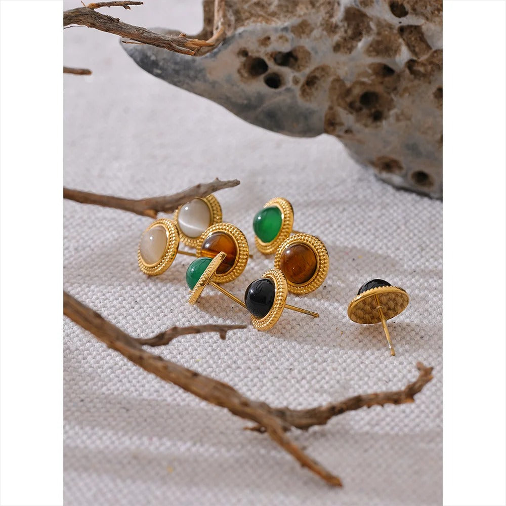 Natural Stone Earrings