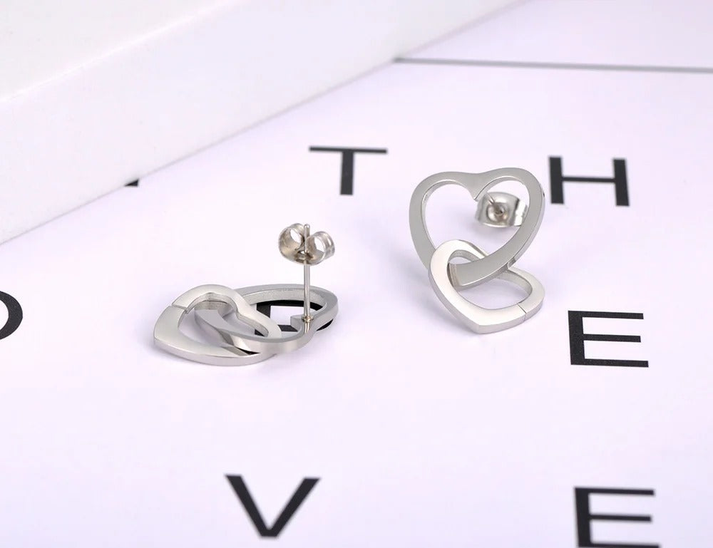 Double Heart Earrings