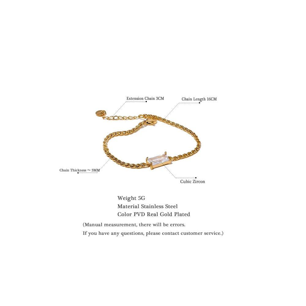 Chain Stone Bracelet
