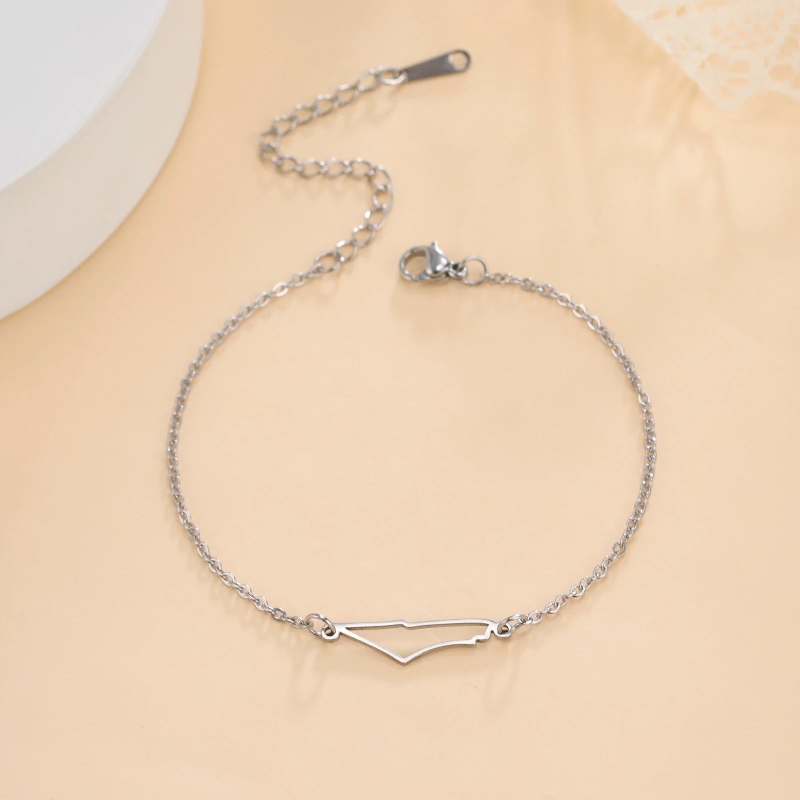 Palestine Map Bracelet