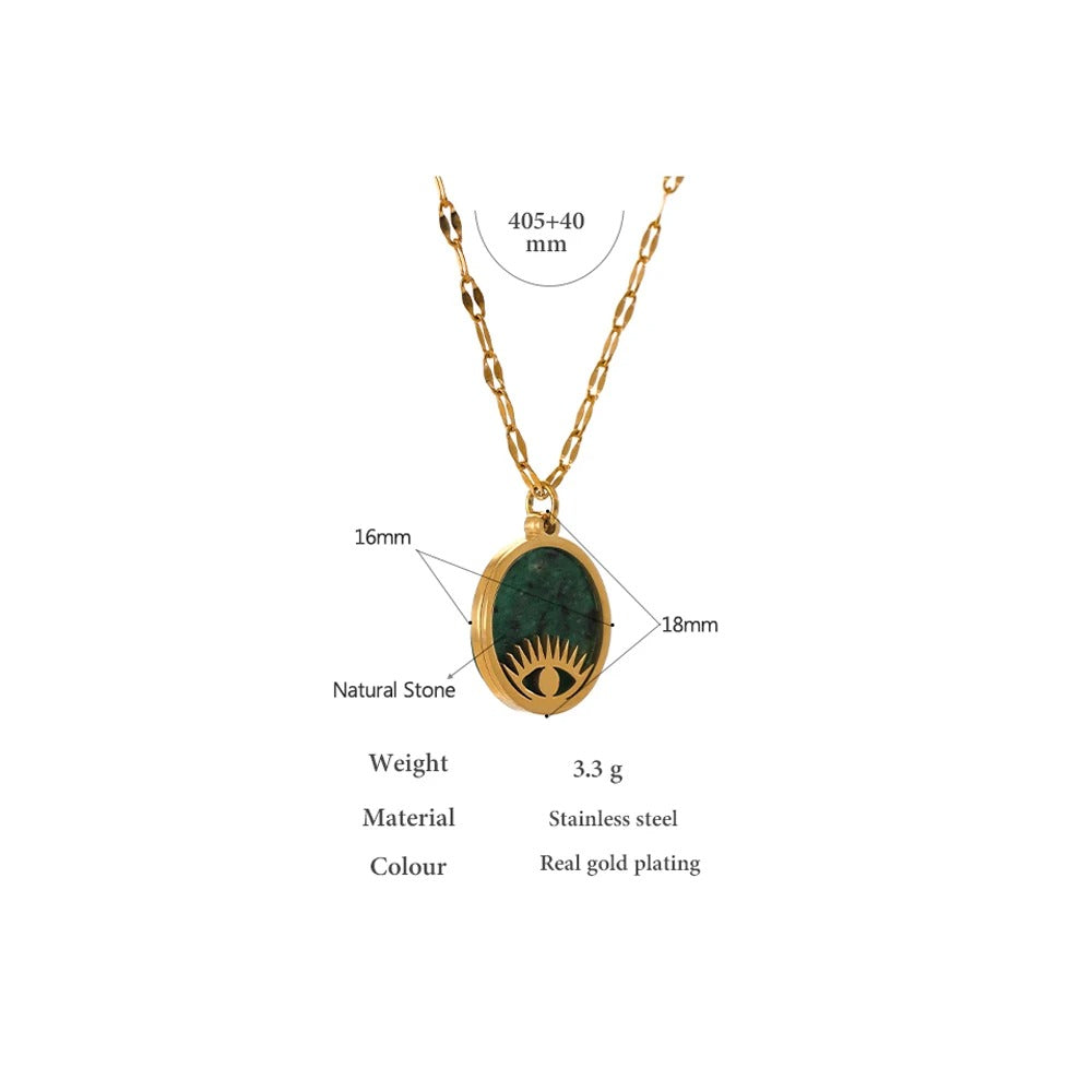 Green Eye Necklace