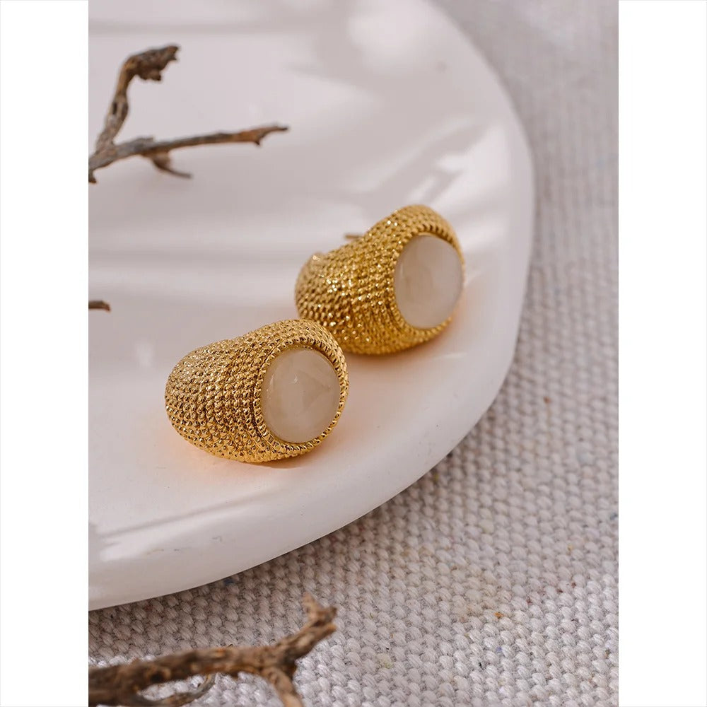 C Shape Geometric Earrings