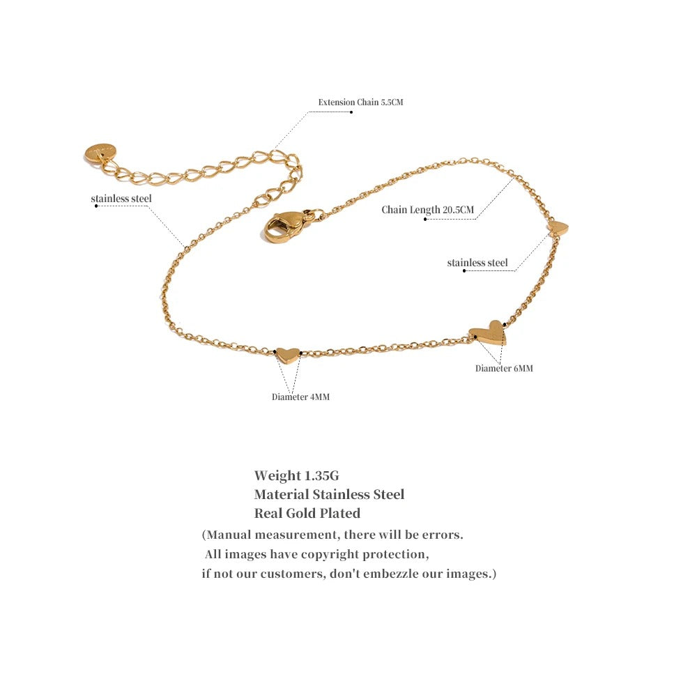 Heart Chain Bracelet