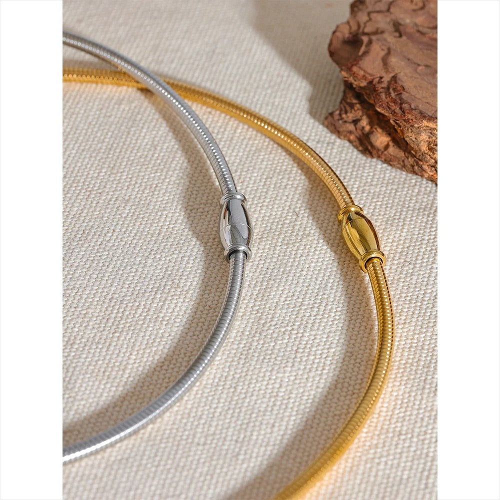 Chic Stainless Steel Choker Necklace