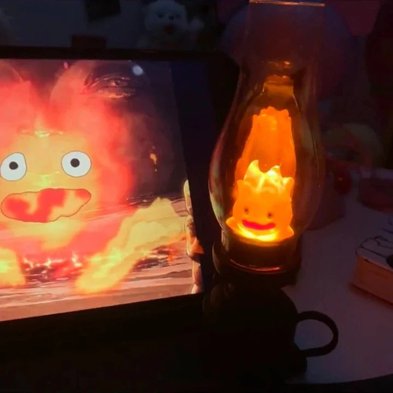 Hal's Castle Small Flame  KeRosene Candlestick Night Light, Luminescent Atmosphere Decoration