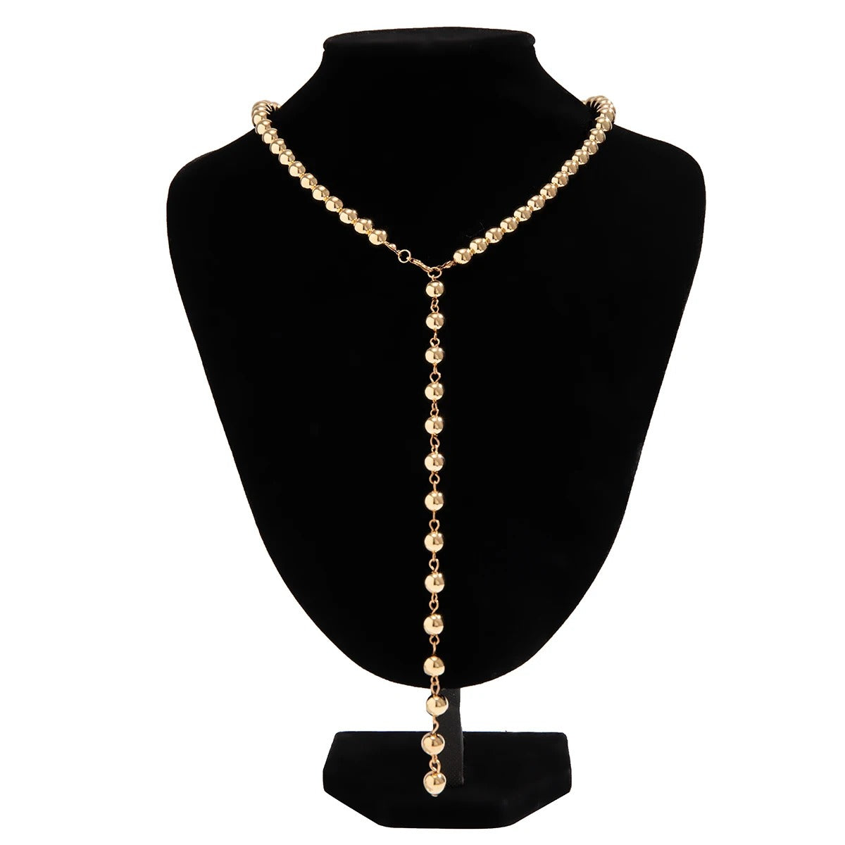 Chic Retro Ball Beaded Choker Necklace