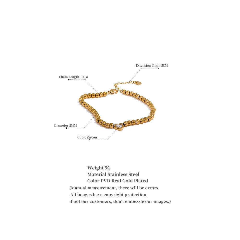 Heart Chain Bracelet