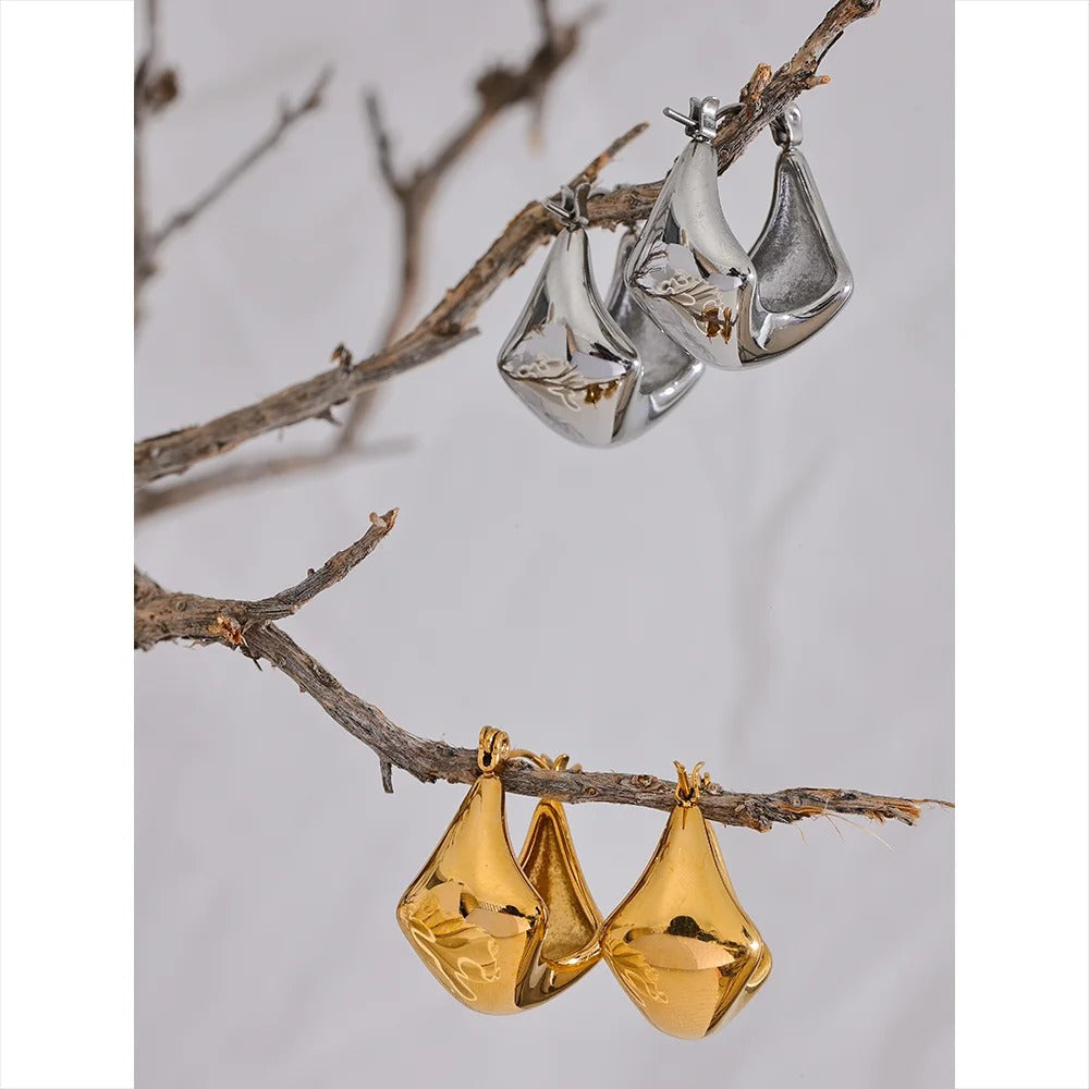 Plain Square Hoop Earrings