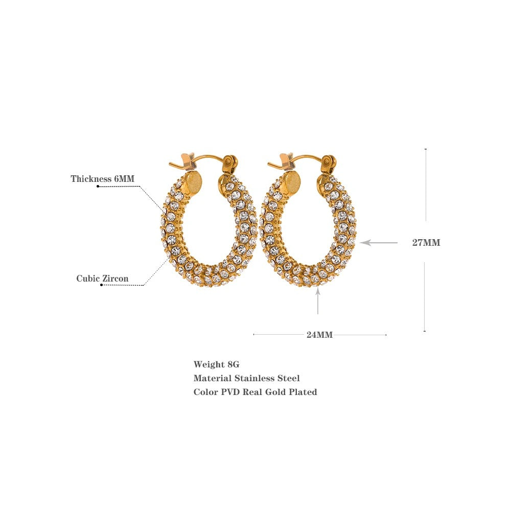 Huggie Diamond Earrings