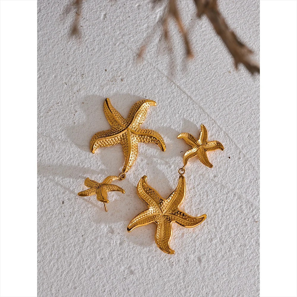Starfish Drop Earrings