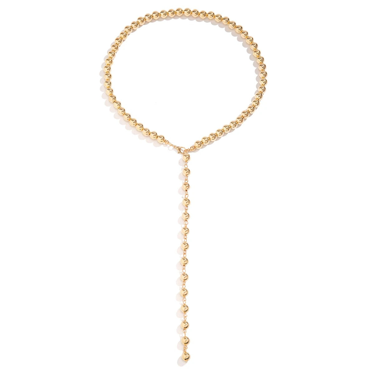 Chic Retro Ball Beaded Choker Necklace
