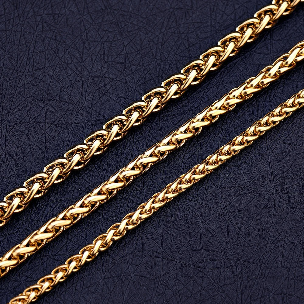 Golden Keel Chain Bracelet: Stainless Steel Fashion Statement for Women
