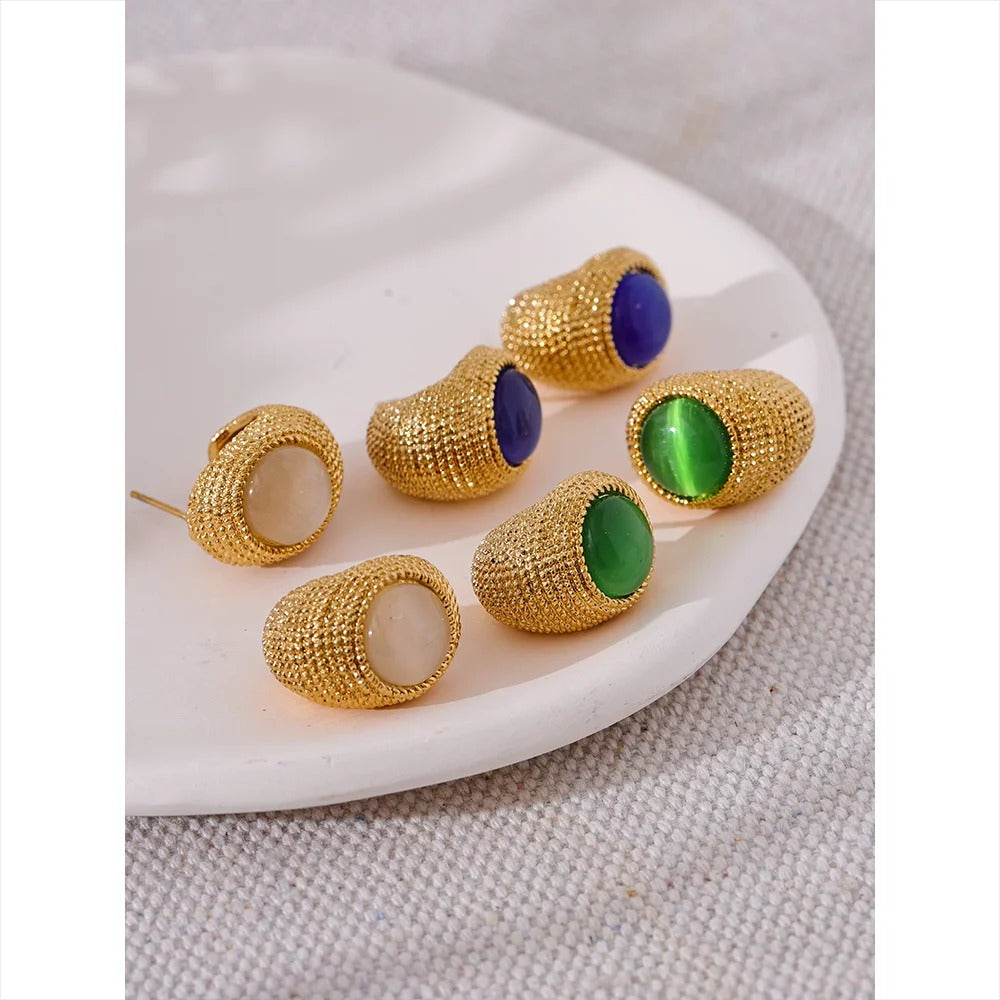 C Shape Geometric Earrings
