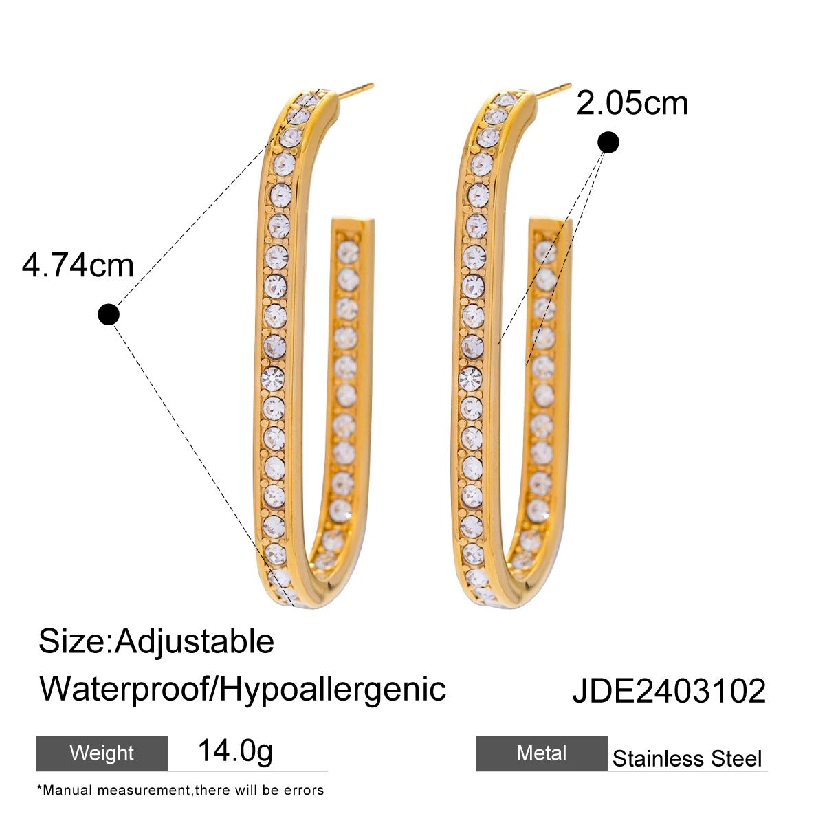 U Shape Earrings