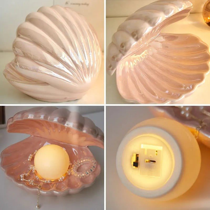 Pearl Shell Ceramic Lamp