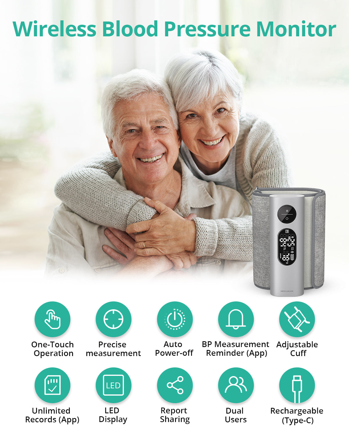 Wireless Blood Pressure Monitor for Home Use
