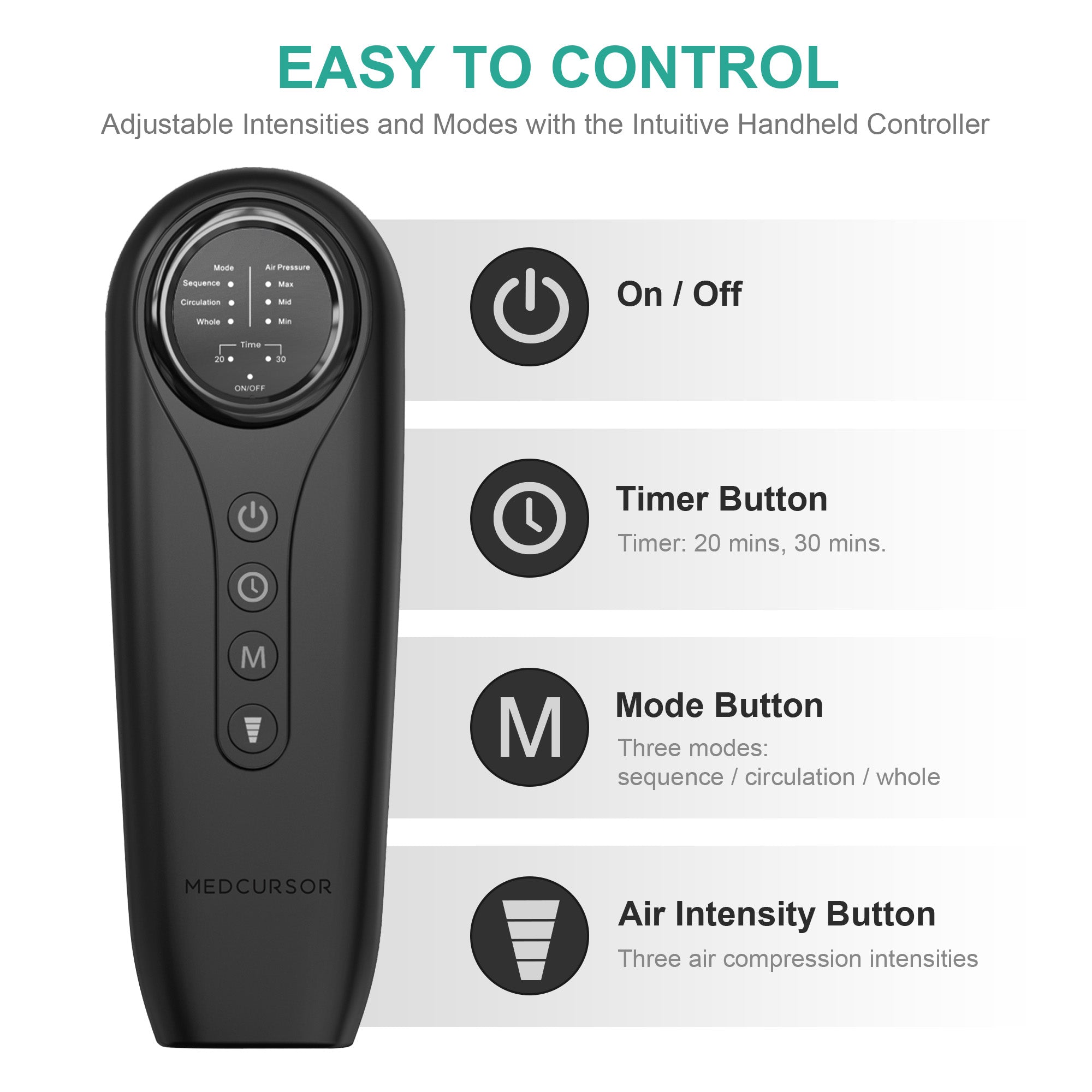 Air Compression Leg Massager for Circulation