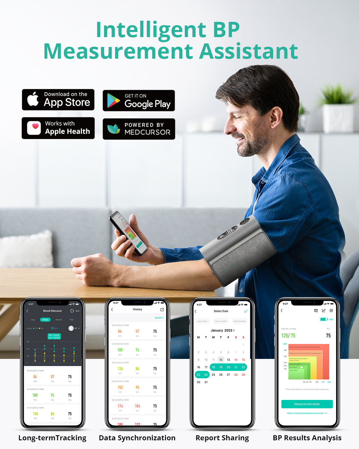 Wireless Blood Pressure Monitor for Home Use