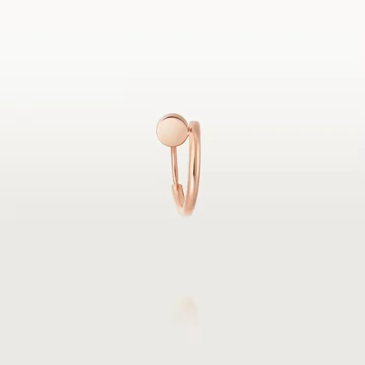 Mini Hoop Earring Rose Gold Vermeil Single Piece